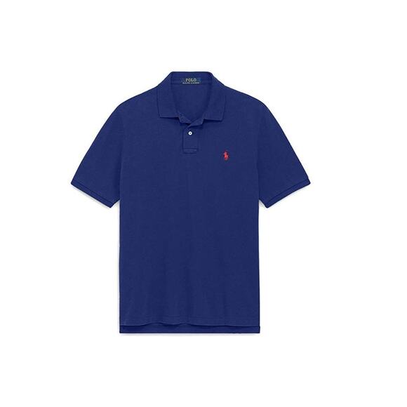 NWT Polo Ralph Lauren Men’s Classic Fit Mesh Polo Shirt, Navy, XL - Picture 2 of 2